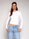 Lexie long sleeve top | Tall | White