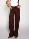 Elle | Super Wide Leg Jeans | Dark brown | Tall