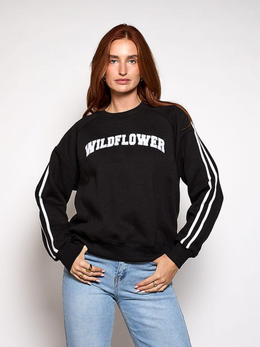 Wildflower Sweater | Black and white | Tall