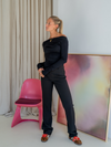 Jula straight leg trousers | Black | Tall