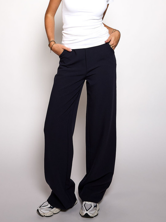 Nova | Wide leg trousers | Navy | Tall