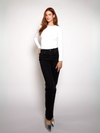 Lizza Straight Leg Jeans | Black | Stretch | Tall