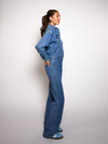 Zoë Denim Jumpsuit | Straight leg | Stretch | Dark blue | Tall