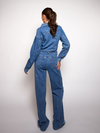 Zoë Denim Jumpsuit | Straight leg | Stretch | Dark blue | Tall