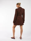 Luna Blazer Dress | Brown | Tall
