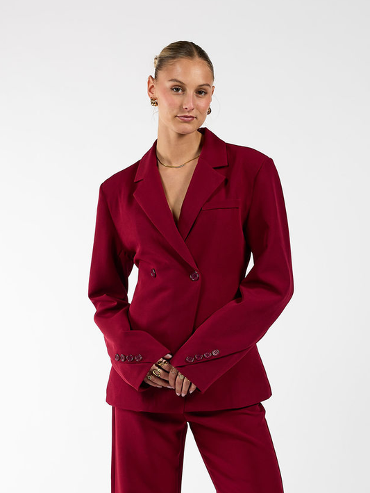Lily tailored blazer | Bordeaux | Tall