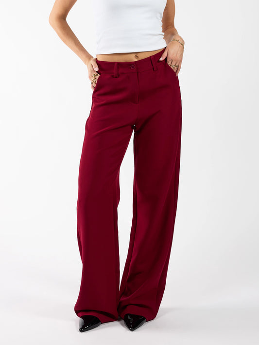 Lily Trousers | Bordeaux | Tall
