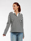 Lucy Polo | Black and white striped | Tall