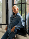 Zoë Denim Jumpsuit | Straight leg | Stretch | Dark blue | Tall