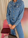 Zoë Denim Jumpsuit | Straight leg | Stretch | Dark blue | Tall