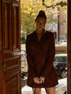 Luna Blazer Dress | Brown | Tall