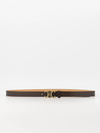 Eline belt black | gold buckle