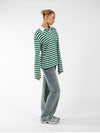Lucy Polo | Striped green white | Tall