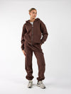 Khloe Zipper Hoodie | Brown | Tall