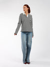 Lucy Polo | Black and white striped | Tall
