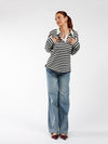 Lucy Polo | Black and white striped | Tall