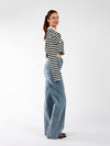 Lucy Polo | Black and white striped | Tall