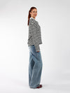 Lucy Polo | Black and white striped | Tall