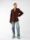 Lily tailored blazer | Brown | Tall