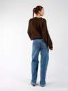 Lulu | Knitted sweater | Dark brown