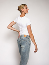 Lexie short sleeve top | Tall | White