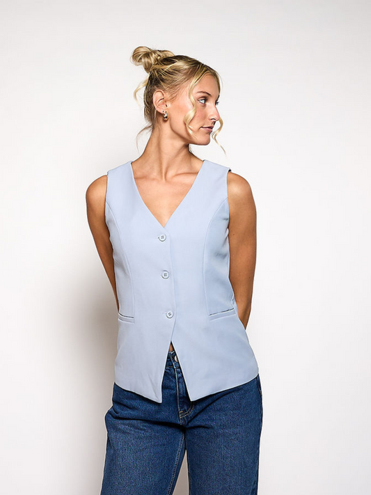 Nova gilet | Light blue | Tall