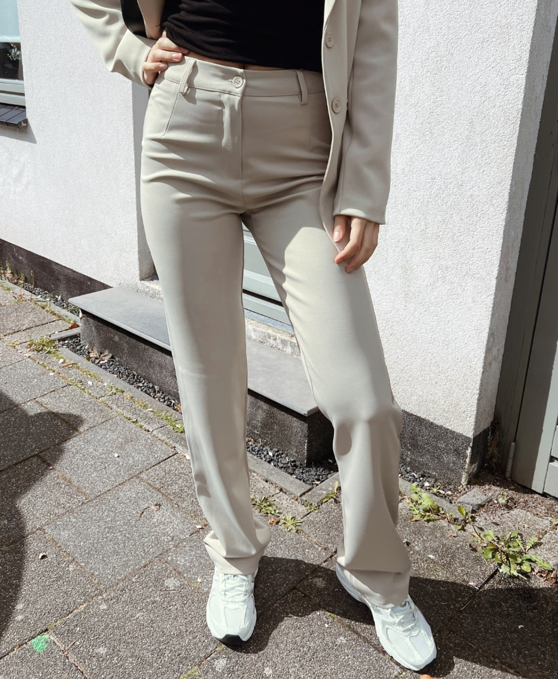 Jula straight leg trousers | Beige | Tall