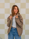 Khloe Zipper Hoodie | Sage | Tall