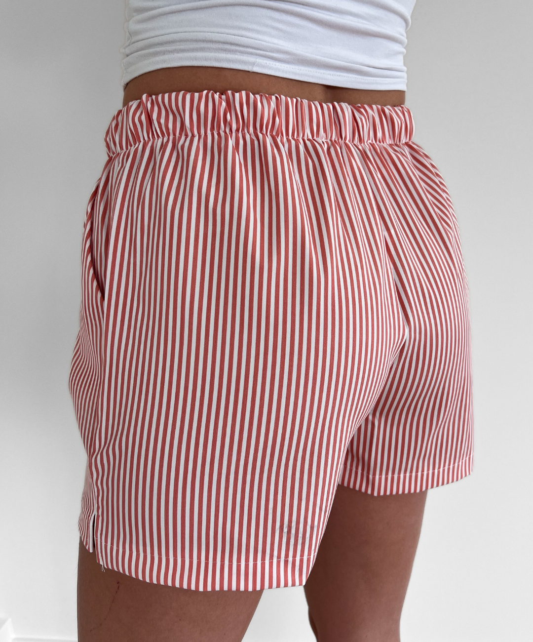 Lize shorts | Red striped | Tall