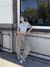 Amber Polkadot top | White Black | Tall
