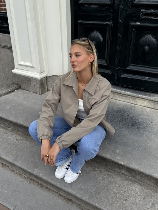 Bloom bomber jacket | Green | Tall