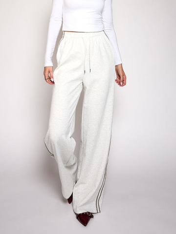 Izzy pants | Grey with stripes | Tall