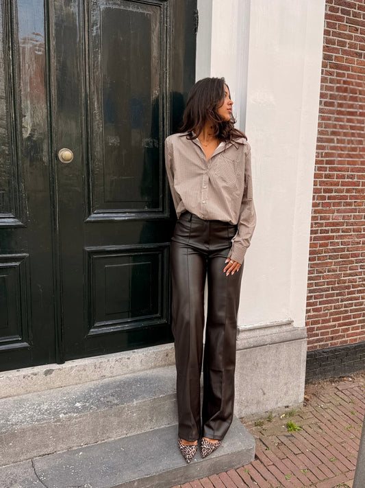 Abbey pants | Dark brown | Tall