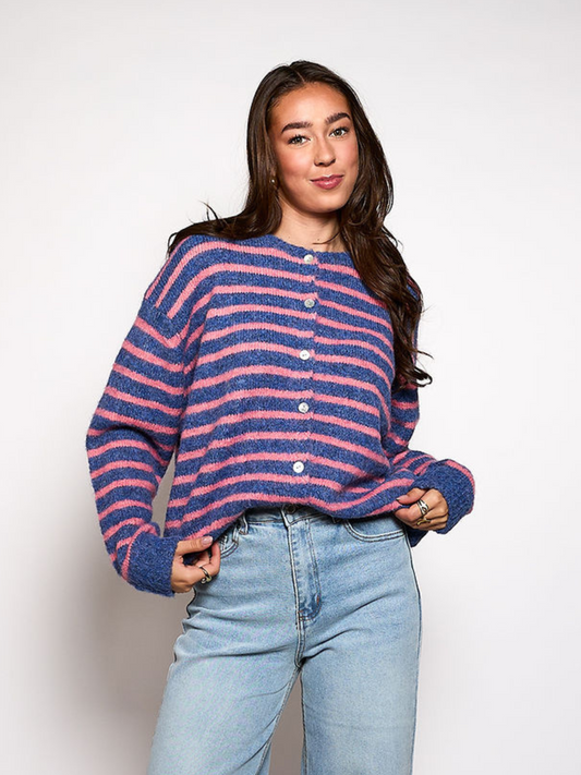 Vest Vive | Blue-pink striped | Tall