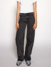 Jade Super Wide Leg Jeans | Mid waist | Dark gray |
