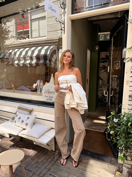 Zoey Barrel Jeans | Mid-waist | Mocha | Stretch | Tall