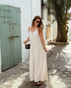 Anna Maxi Dress | Cream | Tall