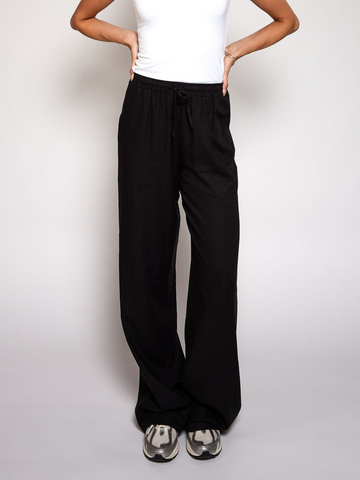 Lauren pants | Linen | Black | Tall