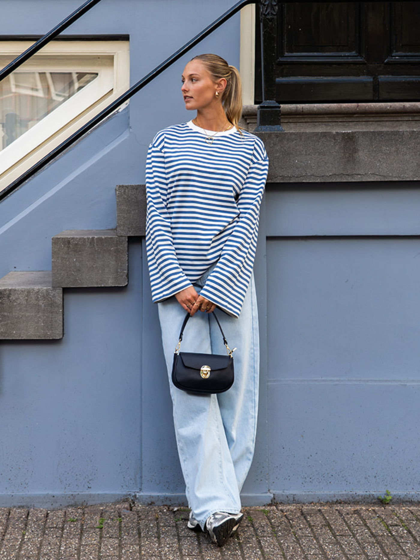 Jade Super Wide Leg Jeans | Mid waist | Light blue | Tall