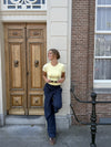 Liza short sleeve top | Butter yellow | Tall