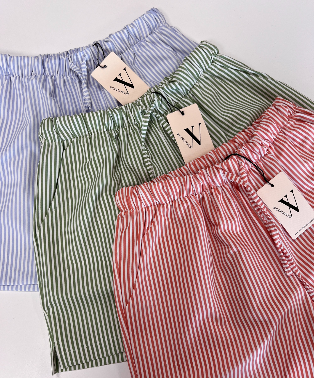 Lize shorts | Blue striped | Tall