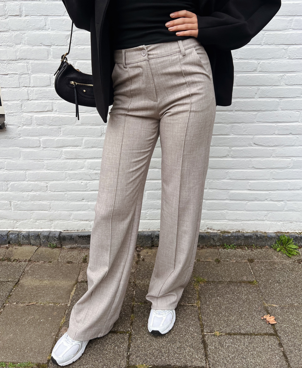 Marley | Wide leg trousers | Taupe | Tall