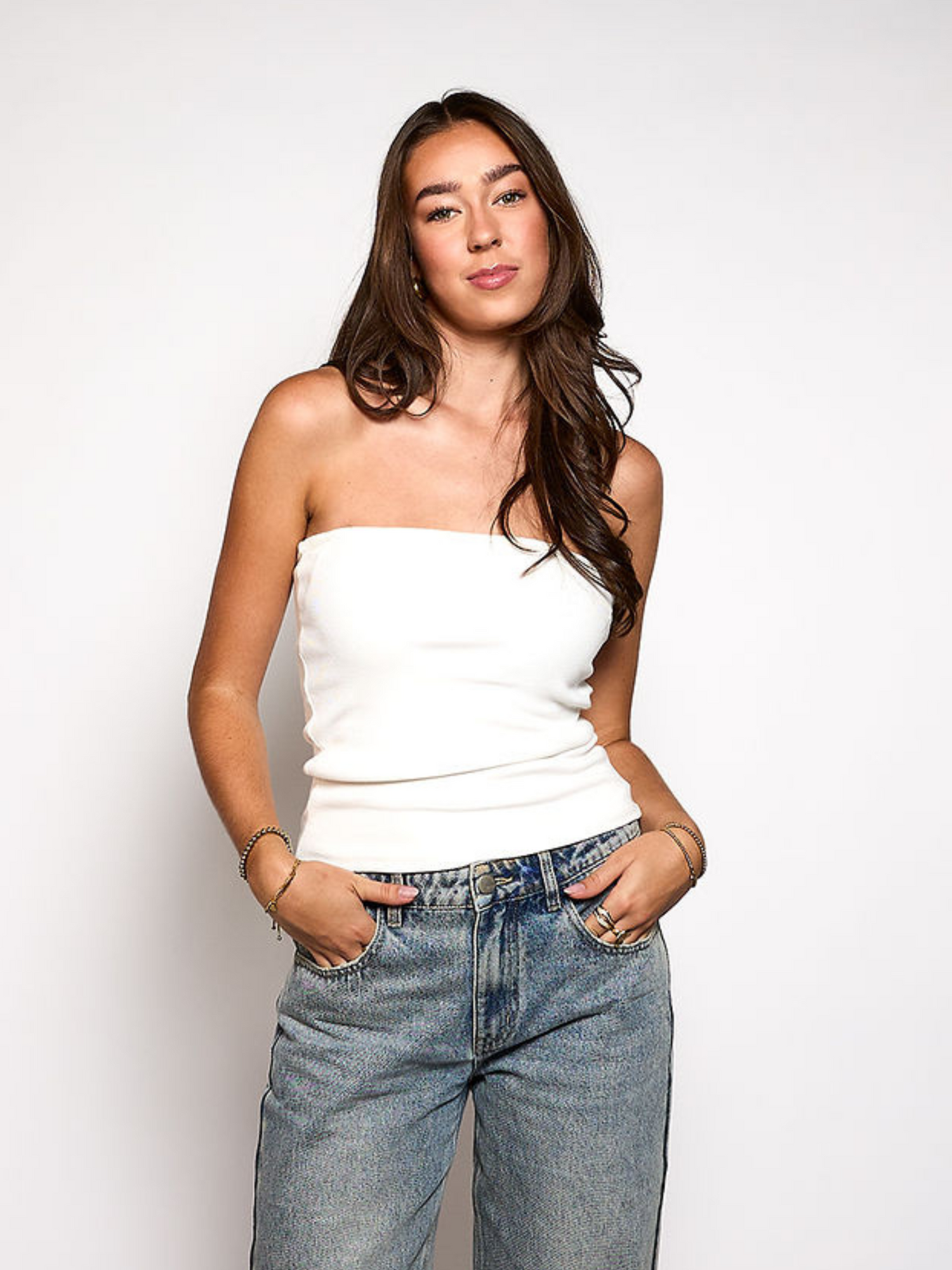 Basic Tube Top Sophia | Cream