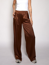 Gigi Satin pants | Tall | Brown