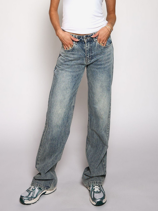 Ella Low Waist Jeans| Blue | Tall