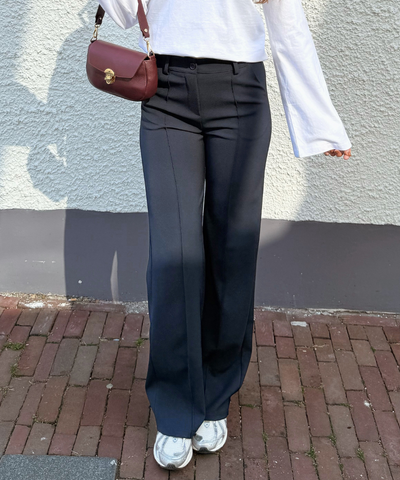 Marley | Wide leg trousers | Navy | Tall