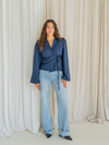 Sassy | Super Wide Leg Jeans | Stretch | Blue | Tall
