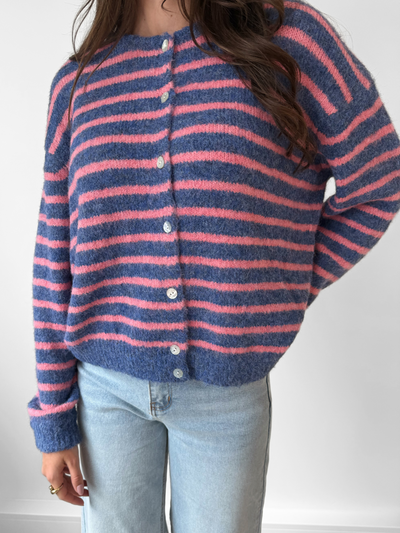 Vest Vive | Blue-pink striped | Tall