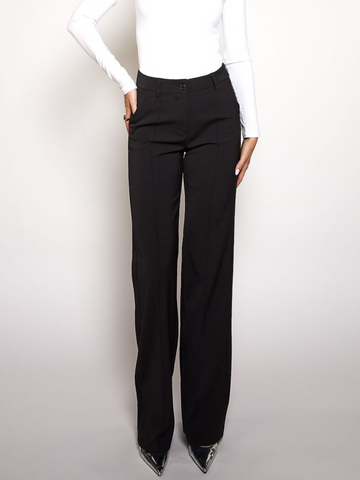 Marley | Wide leg trousers | Black | Tall