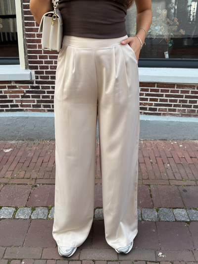 Gigi Satin pants | Tall | Beige